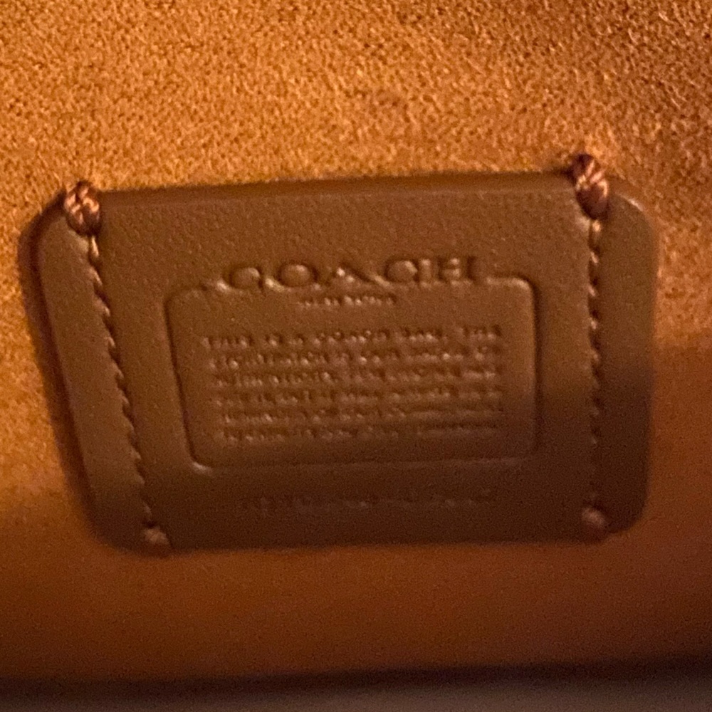 *SOLD* COACH Morgan Crossbody Turquoise with Jumbo Floral Print - Picture 11 of 14
